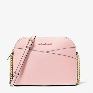 MICHAEL KORS 
Jet Set Travel Medium Dome Crossbody Bag XCROSS XBODY
Powder Blush